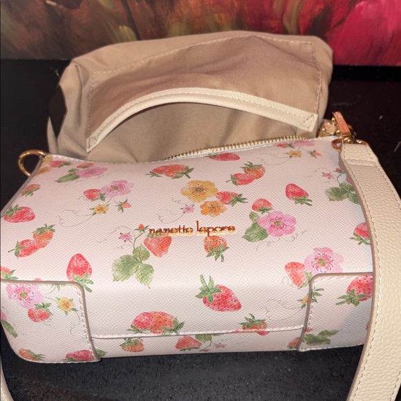 NWT Nanette Lepore Floral Shoulder Bag - Cream and Pink adorable 🥰 - Picture 15 of 15